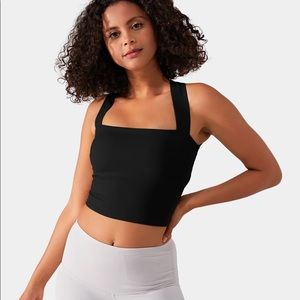 Halara Lace-Up Crossover Cropped Tank Top